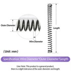 Length 305mm Compression Spring Pressure Springs Od 3-50 Mm Wire Dia 0 3mm-6 0mm