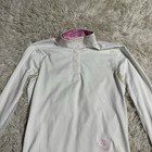 Child   s Large White Essex Classics Long Sleeve Horseback Riding Show Shirt