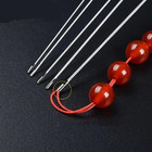 2pcs Stainless Steel Beading Needles Big Eye Jewelry Thread Tools - New