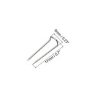 100pcs U-pins Steel Dressmaker Ornament Quilting Fork Pin For Craft Silver