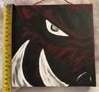 Razorback Canvas Painting Unframed Small Modern Abstract Animal Wall Art