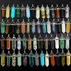 16pc Natural Quartz Crystal Point Chakra Healing 32mm X 8mm  Multicolor