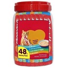 Interactive Lickable Wet Cat Treats Variety Pack  48 Count Jar  Squeeze Up