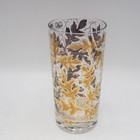 Mcm Highball Glasses Oak Leaves   Acorns Barware Mid Century Modern Bar Set Of 4