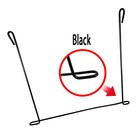New Pair 24  X 21    Black Steel Mud Flap Hold Down Anti-sail Bracket Straight