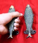 Fish Door Handle Brass Vintage Style Nautical Victorian Design Door Handle Decor