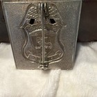 Security Guard Metal Badge Pin Back On Square Holder Badge  pin Back 