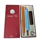 Vintage Hallmark Sealing Wax Kit Owl Stamp Embosser Craft Supply Cottage