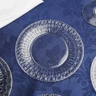 10 Pcs Plastic Clear With Basketweave 7  Plates Disposable Party Wedding Sale