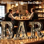 Light Up Bar Sign  Led Vintage Letters Home Decor Name Signs - Illuminated Ma   