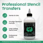Tattoo Stencil Transfer Gel 8oz Fast Drying Vegan Friendly Stuff Solution Clean