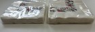 Vntg Set Of 2 Christmas Santas Hallmark 10x10 Beverage Napkins Pk Of 16  x2  Nip