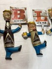 Rare Blatz Beer Sign Baseball Guys Sign 5 Separate Signs Hard To Find
