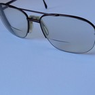 Vtg Marcolin Aviator Eyeglass Frames Dark Metal Double Bridge Made In Italy 145 