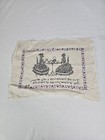 Antique Victorian Friendship Cross Stitch Needle Work Sampler Silhouette Friend