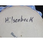 Hilsenbeck Hand Made Stoneware Studio Pottery Pie Plate Signed By Artist