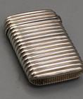 Antique Sterling Silver Hinged Vesta Match Case 1 5  X 1  7 8 