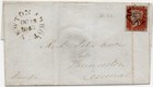 Great Britain  Cover - Penny Red  plate 33  W  Black Maltese Cross