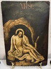 19thc  Spanish Colonial Retablo Oil On Tin Passion Of The Christ 14th Station
