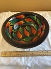 Vintage Mexican Folk Art Bowls Signed Roberto C Rios black peppers hand Made 