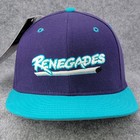 Richmond Renegades Echl Hockey Cap New Era 5950 Pro Model Hat Purple Wool Vtg
