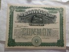1900s Denver   Salt Lake Railway Tunnel Company Capital Stock Certificate