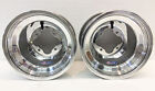 Dwt Polished A5 Rolled Lip Atv Rear Wheel Pair 10  10x8 3 5 4 110 Trx 250r 450r