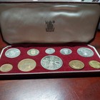 1953 Elizabeth Ii Proof Coronation 10 Coin Set Original Case Gb Good 