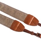  2 Pcs  Vintage Brown Black Weave Camera Shoulder Neck Strap Canon Nikon Sony
