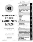 1958-1960 Edsel Master Parts Catalog