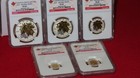 5 Coin Set Canada Silver Maple Leaf Gilt Reverse Proof Ngc Pr69 - 1  2  3  4  5
