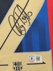 Raphinha Signed Jersey Framed W  Bas Coa Fc Barcelona Home Kit Auto Display Fcb