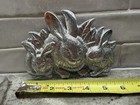 Vtg Arthur Court Aluminum Rabbit With Bunnies Decorative Plaque 1986 Easter