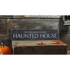 Custom Family Haunted House Sign -rustic Hand Made Halloween Wooden