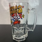 Nintendo Super Mario Bros 2 1989 Vintage Beer Stein Mug Glass Original