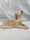 Vtg  92 Sandicast Sculpture English Setter Dog Signed Usa Hand Cast painted    H