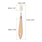 4pcs 2  Painting Palette Knife Pointy Stainless Steel Art Spatula Scraper Tool