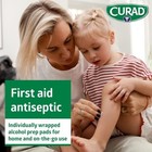 Curad Alcohol Prep Pads Swabs Wipes - 4box 400 Counts Isopropyl Wipes Thick Pad 