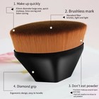 Foundation Makeup Brush Kabuki Face Flawless Powder Liquid Cosmetics With Case