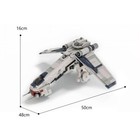 Republic Dropship V2 1307 Pieces For 75337 And 75019 Building Kit Moc Build Gift