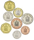 Palestine Set Of 8 Coins 2010 Unc 1  2 5  5  10  25  50 Fils  1  2 Dinars