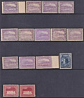 Tasmania -  mint Hinged  Selection X50  On 2 Sheets  cv  2 500  
