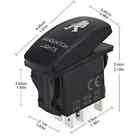 Blue red green Light Control Rocker Toggle Switch For Atv Utv Arb Carling Truck