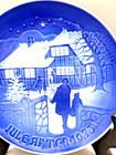 Bing   Grondahl 1973  limited Edition  Christmas Plate    country Christmas   
