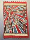 Vintage Tobacco Pipe Cigarette Felt - Native American Totem And Symbols