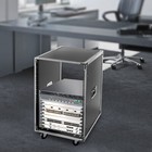 Portable Rolling Network Data Rack19in Server Rack Open Frame 16u 4post W caster