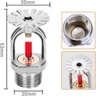 2pcs Globe Chrome Qr Pendant Fire Sprinkler Head  155  f  1 2 