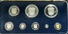 J 1975 Republic Of Panama Sterling Silver Proof Set Franklin Mint