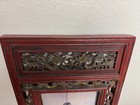 Vintage Chinese Carved Wood Dragon Frame Vertical Asian Wall Art Display Rare