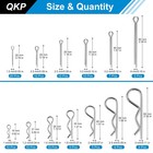 110 Pcs Cotter Pin Assortment Kit  10 Sizes Stainless Steel Cotter Pins   R Clip